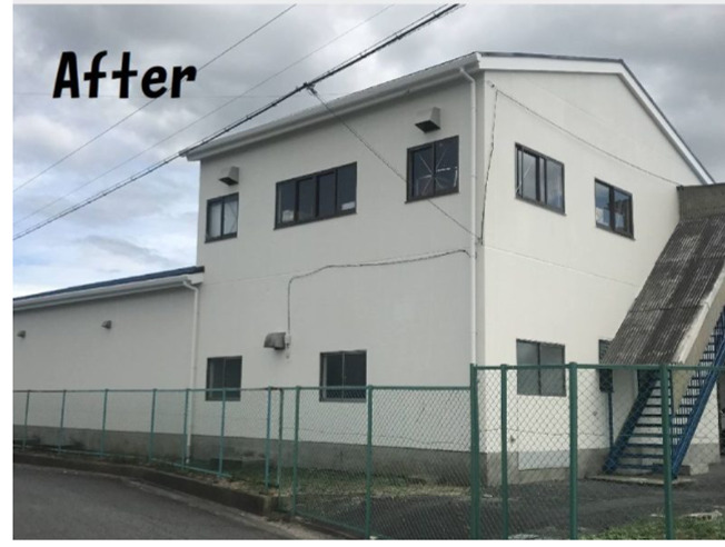 奈良の香芝市の株式会社ヨネヤの外壁塗装と屋根塗装の工場
