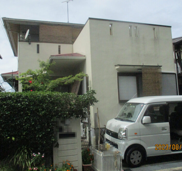 京都府木津川市A様邸　外壁塗装・屋根塗装・防水工事 施工前の写真
