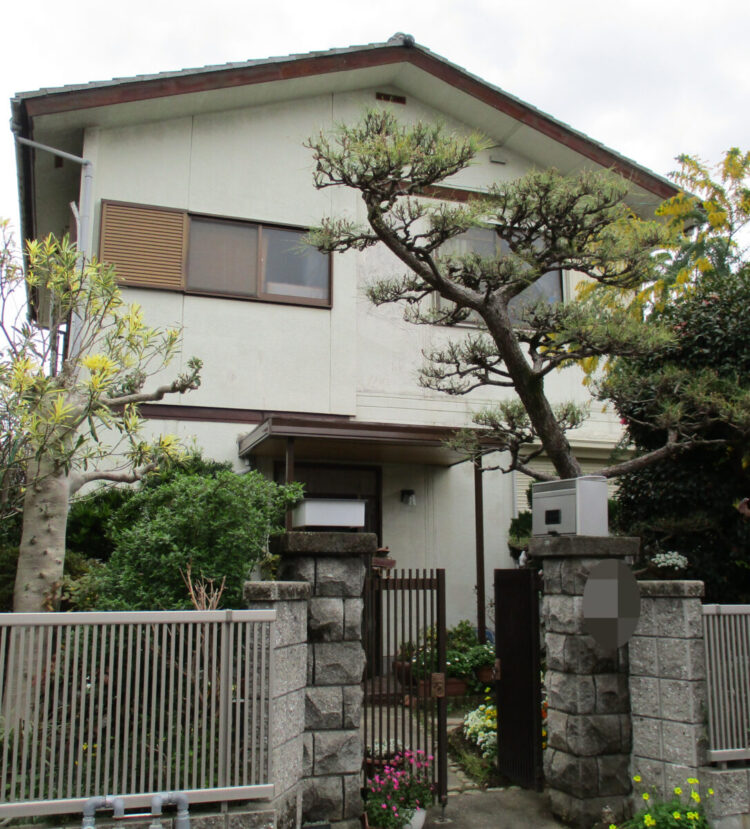 奈良大和高田市K様邸　外壁塗装工事 施工前の写真