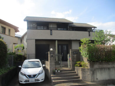 奈良生駒市U様邸　外壁塗装・屋根塗装・防水工事 施工前の写真