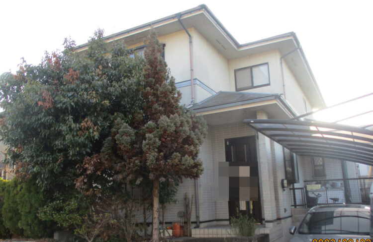 奈良奈良市S様邸　外壁塗装・屋根塗装工事 施工前の写真