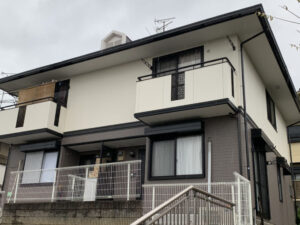 奈良生駒郡平群町　2階建てアパート塗装工事