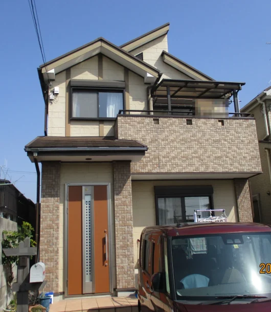 奈良県奈良市西九条町Y様邸　外壁塗装・屋根塗装・防水工事 施工前の写真