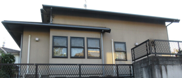 奈良香芝市U様邸　外壁塗装・屋根塗装工事 施工前の写真