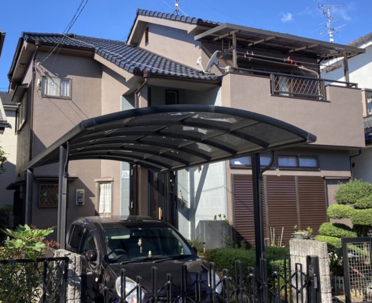 奈良の香芝市の株式会社ヨネヤの外壁塗装と屋根塗装の建物の美観