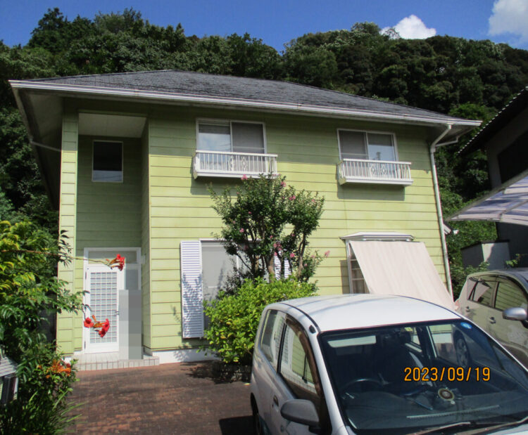 奈良生駒市K様邸　外壁塗装・屋根塗装工事 施工前の写真