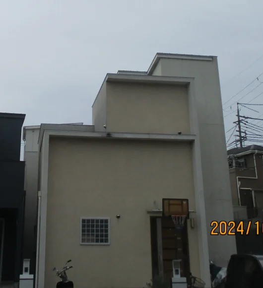 奈良県奈良市左京S様邸　外壁塗装・屋根塗装・防水工事 施工前の写真